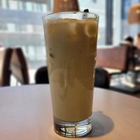 Vegan iced matchalatte at Espresso House in Sandnes