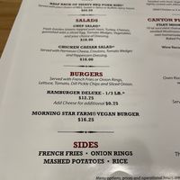 Opção vegan  at Wagon Wheel Saloon in Tusayan