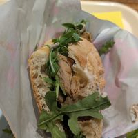 La mitad del sándwich que comí, delicioso. at Pans & Company - Avinguda del Paral·lel in Barcelona