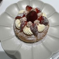 Strawberry donut  at Plant Light Vegan - 植光圈 in Taichung