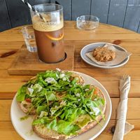 vegan breakfast at Pionero Coffee Roasters in Oviedo