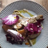 Artichoke and potatoes at The White Horse  in Richmond