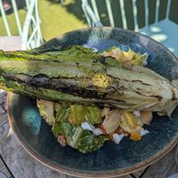 £18 for a couple of leaves (have to pay extra for the 'coconut' feta) at The White Horse  in Richmond