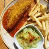 Vegan currywurst at Reimanns Eck in Hannover