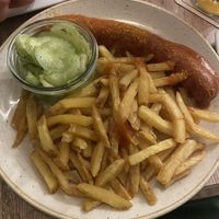 The cucumber salad was very tasty! And it also came with quite a large salad on the side, which was nice to get in some veggies😄  at Reimanns Eck in Hannover