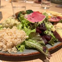 Vegan salad plate  at Cosme Kitchen Adaptation - 渋谷ヒカリエ店  in Tokyo