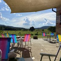 Outdoor seating with a view.  at Malabar Empório Cultural e Café in Itatiba