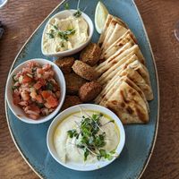 Mediterranean platter at Olio in Toronto