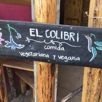Sign  at El Colibri in San Jose Del Pacifico