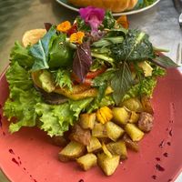 The delicious vegan sandwich at Soq‘a in Cusco