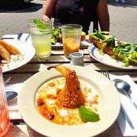 Zupa nie-mleczna, gruszka gotowana w prosseco. at Lychees in Warsaw