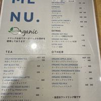 Drink menu   at Shark Coffee in Tokyo