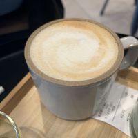 cafe latte   at Shark Coffee in Tokyo