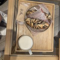 chocolate twist and chai  at Shark Coffee in Tokyo