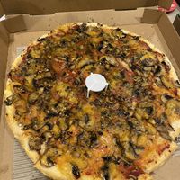 Vegan mushroom and garlic   at Pizza Infinity in Broadview