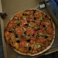 Vegan Artichoke Gourmet Pizza at Pizza Infinity in Broadview