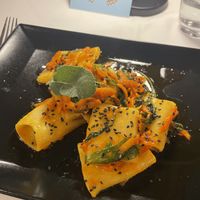 Vegan pasta of the day   at Ristorante Al Giardino in Taormina