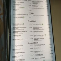 Menu at Ristorante Al Giardino in Taormina