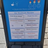 Die unteren beiden Sorten sind vegan. at Murphy's Ice Cream in Galway