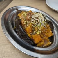 Stuffed aubergine 🍆 at Ses Cosines Restaurant in Mallorca