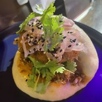 Eggplant bao  at Ginger Cocina in Medellin