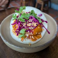 Cauliflower bao. So pretty! at Ginger Cocina in Medellin
