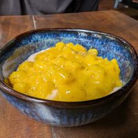 Unique dessert at Ginger Cocina in Medellin