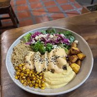 Eggplant bowl at Ginger Cocina in Medellin