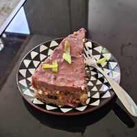 Bomba cake at Restaurant Harmony in Skopje