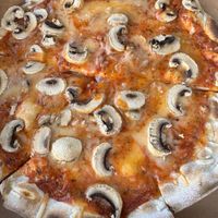 Vegan pizza with mushrooms   at Pizzaway in Isle Of Skye