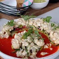 💚 Cauliflower Aguachile (VG; GF)  at Super Loco - Customs House in Central Singapore