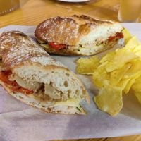 Heura sandwich at La Muriel in Barcelona