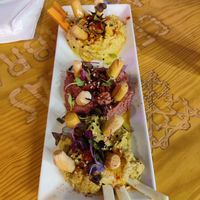 Hummus trio at La Muriel in Barcelona