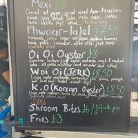 Menu at Beanie Bun in Newcastle Upon Tyne