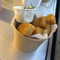 Polenta truffle chips  at Beanie Bun in Newcastle Upon Tyne