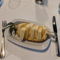 local pineapple (dessert) at Magma in Sao Miguel