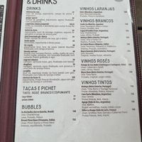 Menu! 1 leaf means vegetarian, 2 leaves mean vegan. And the brown circle means gluten free. Page 3  at Café 18 do Forte in Rio De Janeiro