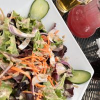 Haus salad without egg and crouton   at Little Rhein Prost Haus in San Antonio