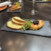 “Foie gras” and brioche to start  at Hillside Winery & Bistro in Penticton