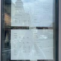 Coffee menu  at Kafei Korner Sablon in Brussels