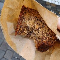 Banana bread at Kafei Korner Sablon in Brussels
