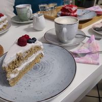 Gluten -free whipped cream cake and red velvet. at Dary Země in Roznov Pod Radhostem