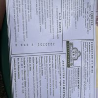 Menu  at La Musardière in Saintes