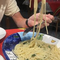 Lemon pasta  at Cantina Miseria E Nobilta in Amalfi