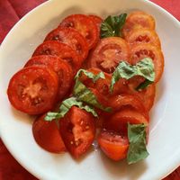 Tomato salad   at Cantina Miseria E Nobilta in Amalfi
