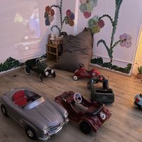 Children’s room with cinema and pedal cars  at Mr & Mrs Retro in Seckach