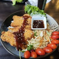 Katsu oyster mushrooms. at Monchi in Leipzig