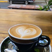 Oatmilk flat white at Spotted Pig in Makati