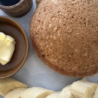 Vegan healthy pancakes   at Spotted Pig in Makati