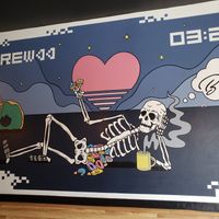 Wall art at Bitchin Donuts in Albany